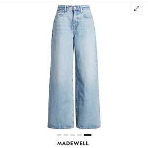 Madewell High-Waist Superwide Leg Jeans in Invermere